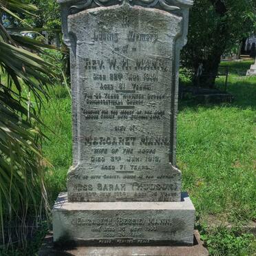 MANN W.H. -1910 & Margaret -1912 :: HUDSON Sarah -1924 :: MANN Elizabeth -1903