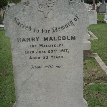MALCOLM Harry  -1917