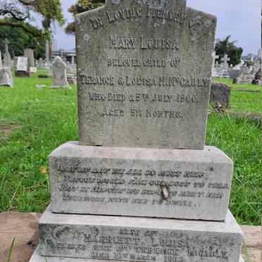 MCCAULY Harriett Louisa -1903 :: MCCAULY Mary Louisa -1900