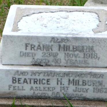 MILBURN Frank -1918 :: MILBURN Beatrice H. -1962