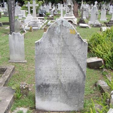 MCKNIGHT James  -1881 &amp; Sarah -1884 :: MOLLOY Augusta nee MCKNIGHT -1925