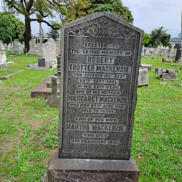 MACKENZIE Robert Trotter -1921 & Martha -1941 :: MACKENZIE Margaret -1910