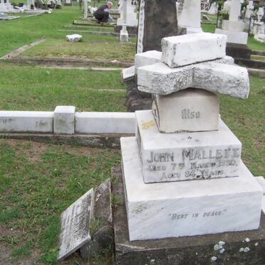 MALLETT John -1930 &amp; Norah :: MALLETT Walter H. 1870-1951