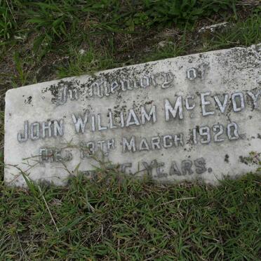 McEVOY John William -1920