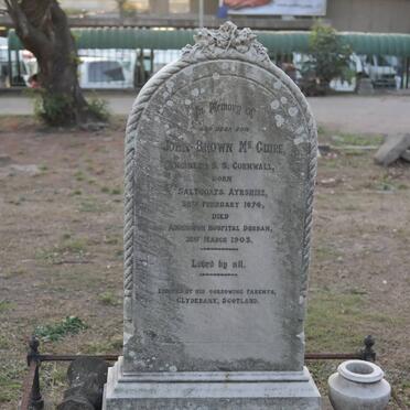 McGUIRE John Brown 1874-1903