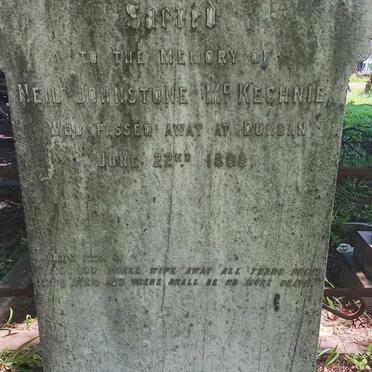 MCKECHNIE Neil Johnstone -1888
