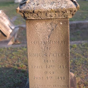 PICKERING Samuel G. 1863-1890