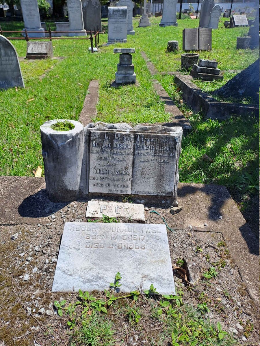 PAGE Robert James -1946 & Henrietta Elizabeth -1951 :: PAGE Neville Joseph -1916 :: PAGE Robert Donald 1917-1998 _1