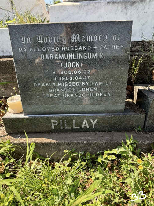 PILLAY Daramunlingum R. 1906-1983