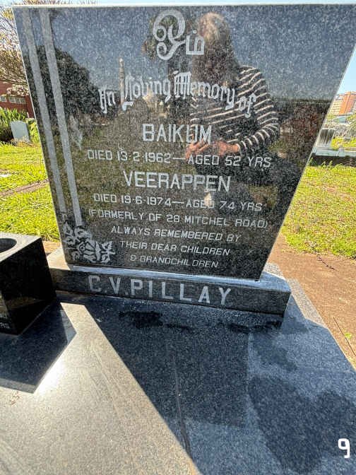 PILLAY Baikum -1962 & Veerappen -1974