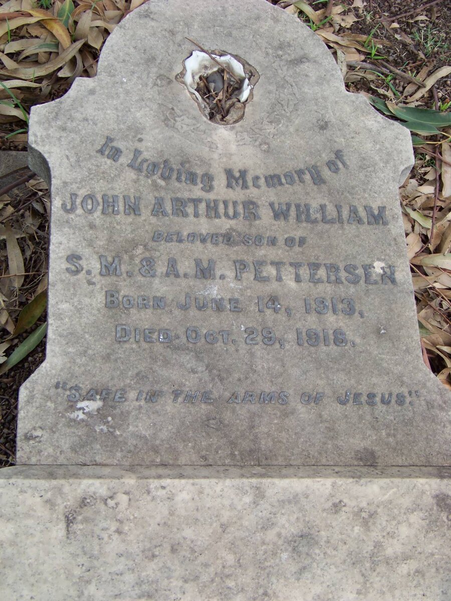 PETTERSEN John Arthur William 1913-1918