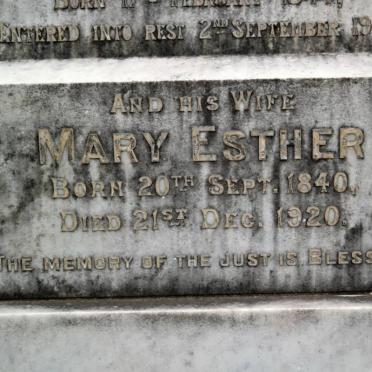 POVALL Charles James 1844-1906 &amp; Mary Esther 1840-1920