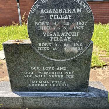 PILLAY Agambaram 1907-1977 & Visalatchi 1910-1998
