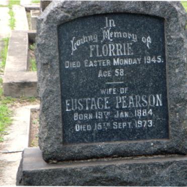 PEARSON Eustace 1884-1973 &amp; Florrie -1945