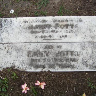 POTTS Albert -1919 &amp; Emily -?