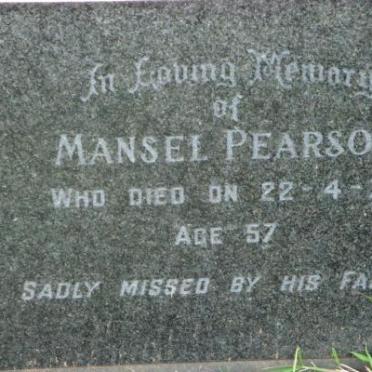 PEARSON Mansel -1977