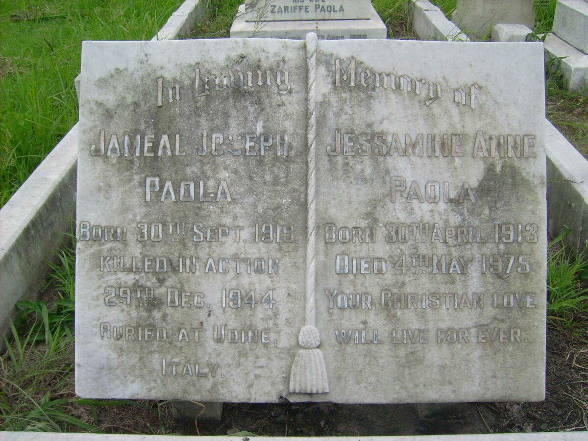 PAOLA Jessamine Anne 1913-1975 :: PAOLA Jameal Joseph 1919-1944