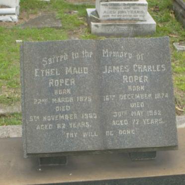 ROPER James Charles 1874-1952 &amp; Ethel Maud 1878-1960