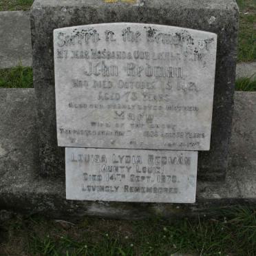 REDMAN John -1921 &amp; Mary -1926 :: REDMAN Louisa Lydia -1970