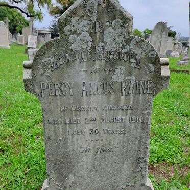 RAINE Percy Angus -1910