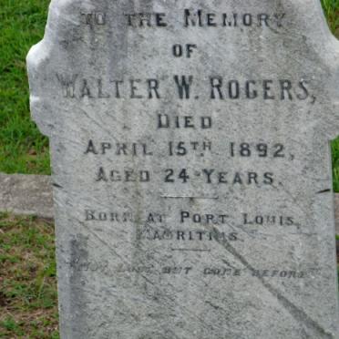 ROGERS Walter W. -1892