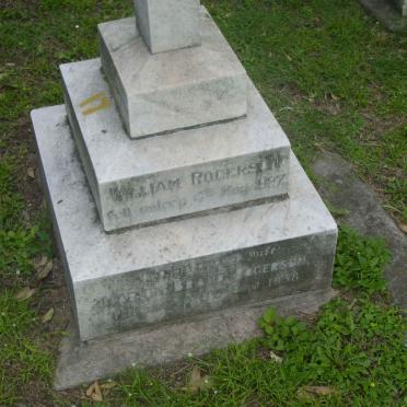 ROGERSON William -1927 &amp; Marion Brand -1958