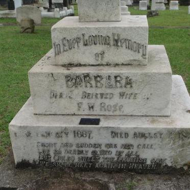 ROSE Barbara 1887-1921