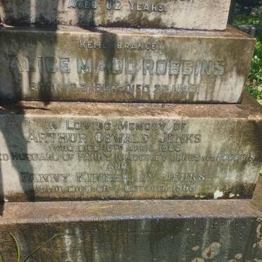 ROBBINS Albert Edward -1956 :: ROBBINS Alice Maud 1888-1981 :: JENKS Arthur Oswald -1965 & Fanny Kimberley ROBBINS -1968
