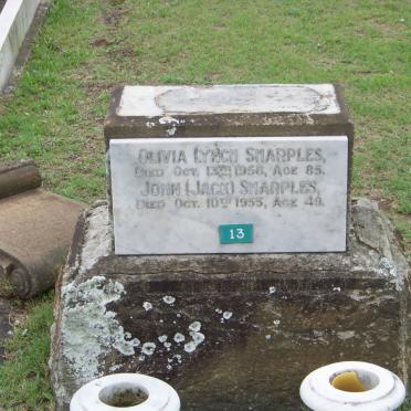SHARPLES John -1955 :: SHARPLES Olivia Lynch -1958