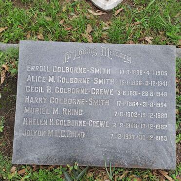 SMITH, COLBORNE ::  RHIND