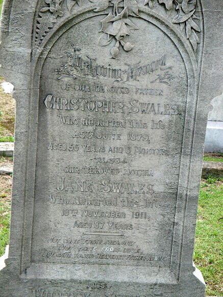 SWALES Christopher -1879 &amp; Jane -1911