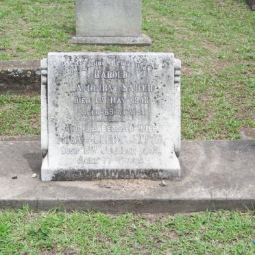 SAKER Harold Lamonby -1948 &amp; Nora Adeline -1959