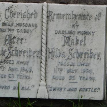 SCHREIBER Alcee Emile -1946 &amp; Mabel Hilda -1960