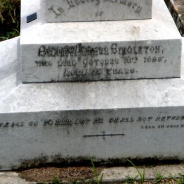 SINGLETON Sidney Arthur -1898