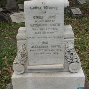 SMITH Alexander 1838-1934 &amp; Emily Jane -1916