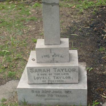 TAYLOR Sarah -1917