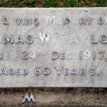 TAYLOR Thomas W. -1917
