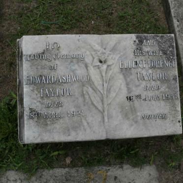 TAYLOR Edward Ashwood -1921 &amp; Ellen Florence -1931