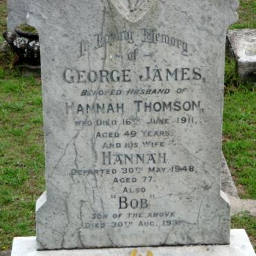 THOMSON George James -1911 &amp; Hannah -1948 :: THOMSON Bob -1931