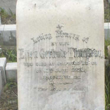 THOMPSON Ellen Gertrude -1920