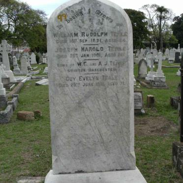 TEALE William Rudolph -1891:: TEALE Joseph Harold -1901:: TEALE Guy Evelyn -1951
