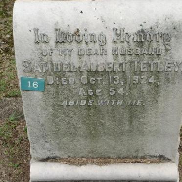 TETLEY Samuel Albert -1924