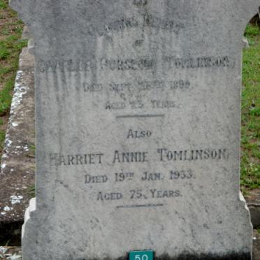 TOMLINSON ? -1894 :: TOMLINSON Harriet Annie -1933