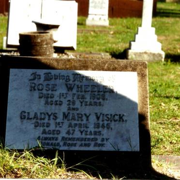 VISICK Gladys Mary -1946 :: WHEELER Rose -1908