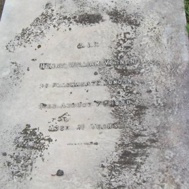 VERNON Henry William -1890