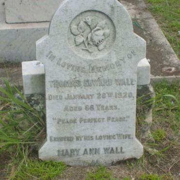 WALL Thomas Edward -1920