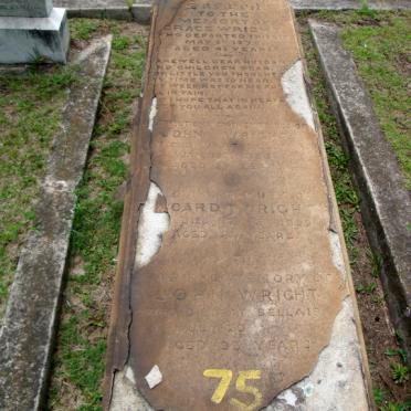 WRIGHT Grace -187? :: WRIGHT John :: WRIGHT ?oard -1899 :: WRIGHT John