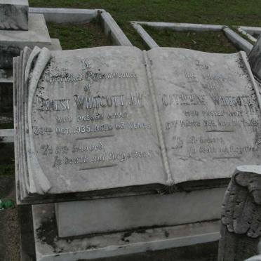 WHITCOTT Ernest -1935 &amp; Catherine -1956