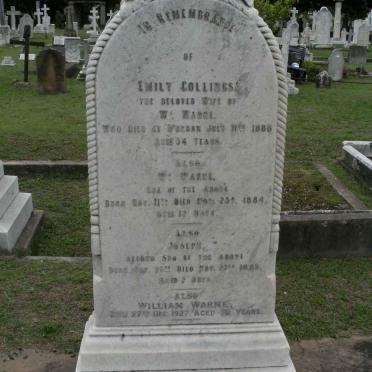 WADEL W. -1884 &amp; Emily Collings -1888