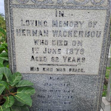 WACKERNOU Herman -1879 & Mary-Ann -188?